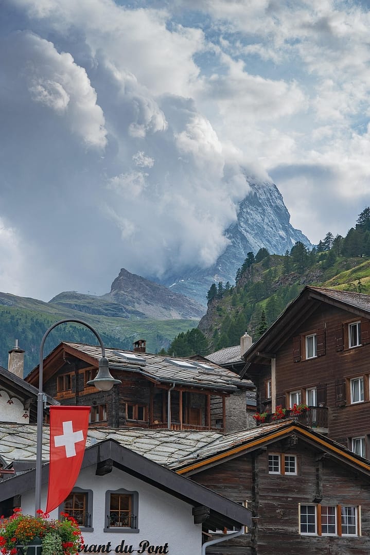 mountain, village, houses, alps, nature, valais, zermatt, matterhorn, switzerland, switzerland, switzerland, switzerland, switzerland, switzerland